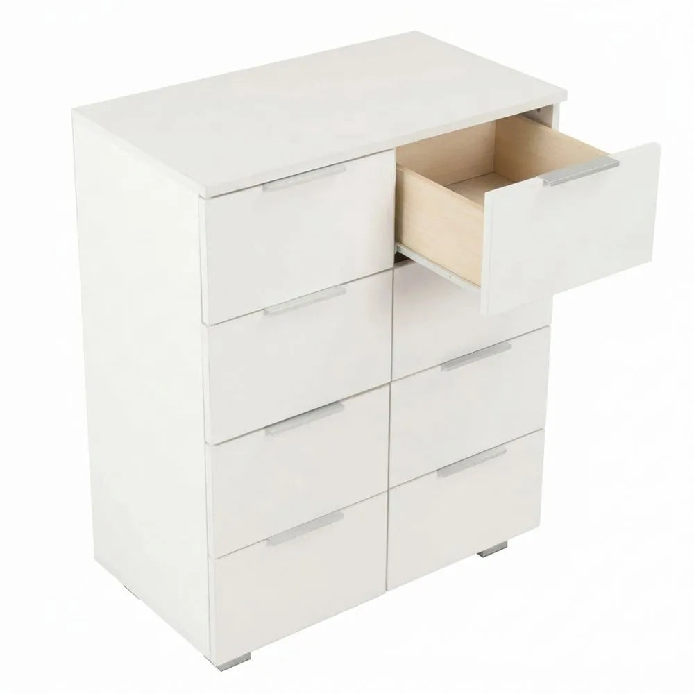 Hochglanz Weißer Mehrzweck-Schubladenschrank für Wohnzimmer