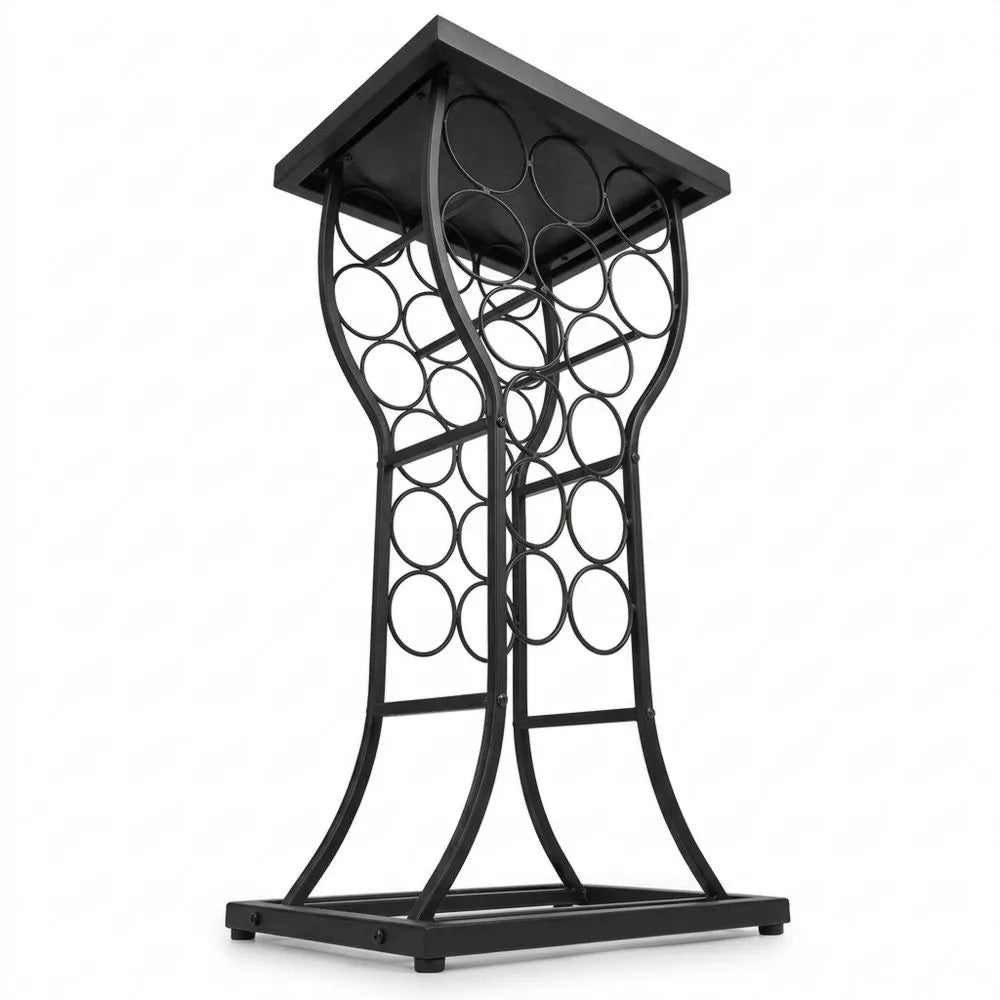 Elegantes Weinregal für 11 Flaschen mit Marmoroptik