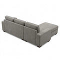 Großes L-förmiges Ecksofa mit Stauraum und USB-Anschlüssen