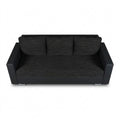 Multifunktionales Schlafsofa mit Stauraum und Chromfüßen, klappbar